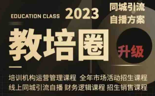 教培圈同城引流,教培运营体系课程(运营/管理/招生/引流全套课程)(全面解析教培运营体系课程,助力机构提升招生与管理效能)