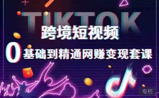 跨境短视频TIKTOK 0基础到精通网赚变现套课，跨境短视频独立站带货变现技巧(全面掌握TikTok网赚变现技巧，实现跨境短视频独立站带货变现)