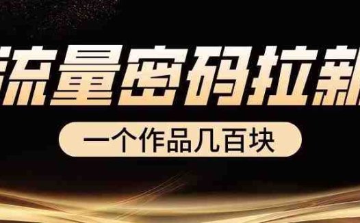 流量密码拉新项目， 一个作品几百块(揭秘“流量密码拉新项目”，如何通过制作和推广作品赚取高额收益)