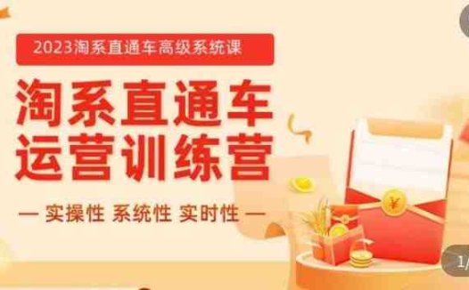 冠东·2023淘系直通车高级系统课,实操性,系统性,实时性,直通车完整体系教学(全面掌握淘系直通车运营技巧,提升推广效果)