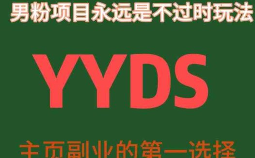 YYDS男粉项目永远是不过时玩法，主业副业的第一选择【揭秘】(揭秘YYDS男粉项目永不过时的创业选择与课程详解)