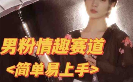 全网网首发！日入2000+最新版本男粉情趣私欲变现项目【揭秘】