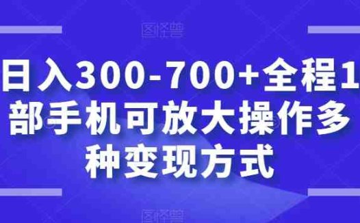 日入300-700+全程1部手机可放大操作多种变现方式【揭秘】(揭秘日入300-700+的聊天赚钱方法)