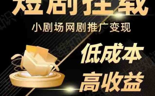 2023短视频蓝海项目,抖音快手短剧推广变现教程,低成本高收益(全面解析抖音快手短剧推广变现之道)