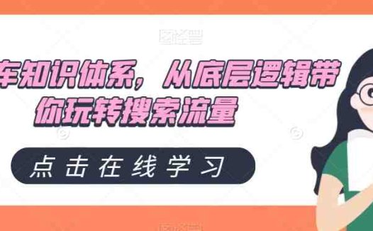直通车知识体系，从底层逻辑带你玩转搜索流量(深度解析直通车运营技巧，提升搜索流量效果)