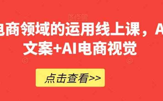 AI在电商领域的运用线上课,AI电商文案+AI电商视觉(深度解析AI在电商领域的应用与实践)