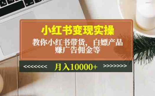 小红书变现实操：教你小红书带货，白嫖产品，赚广告佣金等，月入10000+(小红书变现实操指南掌握带货、白嫖与广告佣金技巧，实现月入过万)