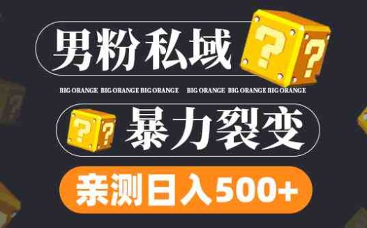 男粉私域项目：亲测男粉裂变日入500+（视频教程）(探索微信裂变营销男粉私域项目实战教程)