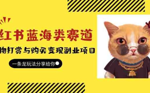 小红书蓝海类赛道：小动物打赏与购买变现副业项目，一条龙玩法分享给你！(小红书蓝海类赛道小动物打赏与购买变现副业项目揭秘)