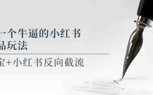 写一个牛逼的小红书单品玩法，淘宝+小红书反向截流！【某公众号付费文章】(淘宝+小红书反向截流一种简单有效的电商运营策略)