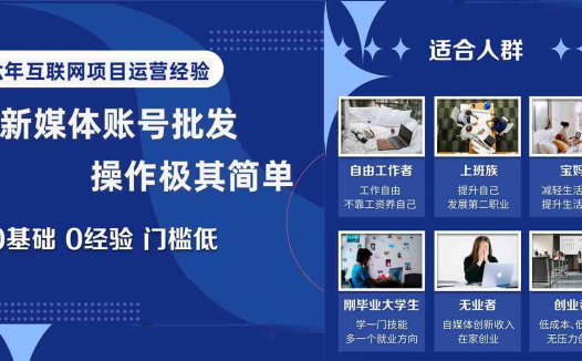 自媒体账号批发,看我怎么一天赚1个W,超简单(揭秘自媒体账号批发的盈利之道)