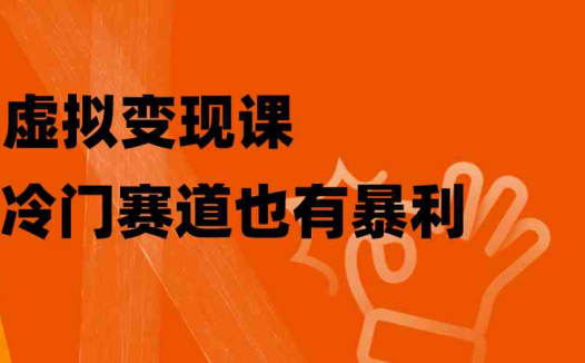 虚拟变现课，冷门赛道也有暴利，手把手教你玩转冷门私域(探索冷门赛道的暴利机会，掌握虚拟变现的秘诀)