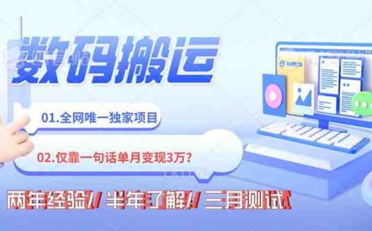 年底最火持久副业,仅靠一句话一月变现3W?(揭秘年底最火持久副业一句话月入3万的数码搬运项目)