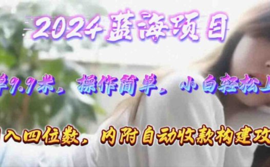 年轻群体的蓝海市场,1单9.9元,操作简单,小白轻松上手,日入四位数