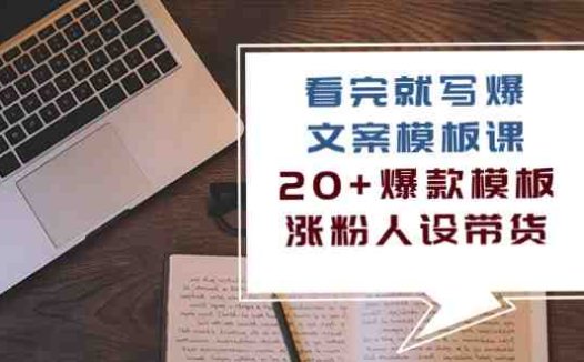 看完 就写爆的文案模板课,20+爆款模板 涨粉人设带货(11节课)