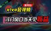 全新平台vivo短视频，新风口AI混剪无脑搬运，冷门风口当天见收益，7天…