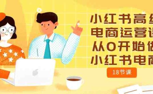 小红书高级电商运营课，从0开始做小红书电商（18节课）