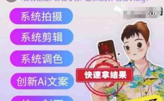 手机拍摄系统课程,美食拍摄/好物零食/酒水饮料/日常vlog