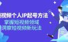 短视频个人IP起号方法，掌握 短视频领域，洞察 短视频新玩法（68节完整）
