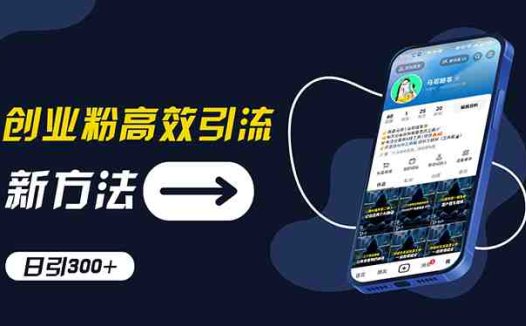 创业粉高效引流，抖音工具号玩法，日引300+，不要成为学习高手，要成为…