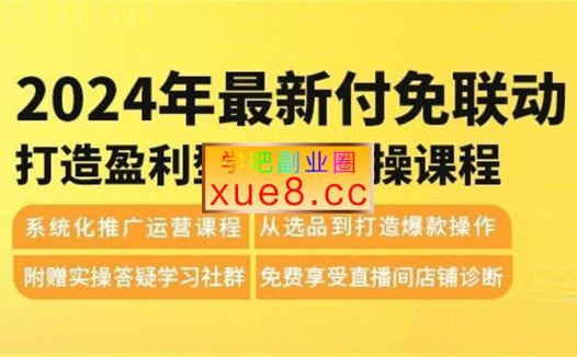 震宇《2024最新付免联动打造盈利型店铺实操课》