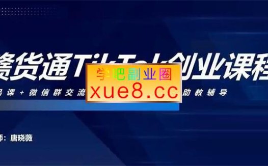 唐晓薇《零基础TikTok副业变现课程》