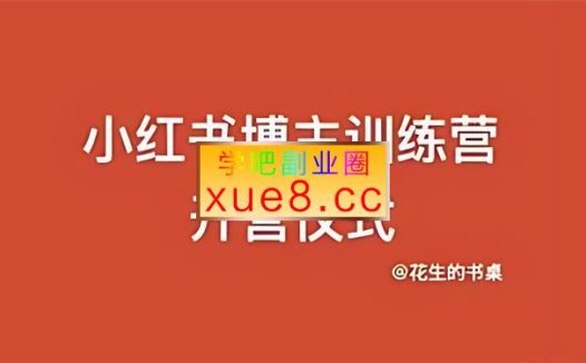 花生的书桌《小红书训练营13期》