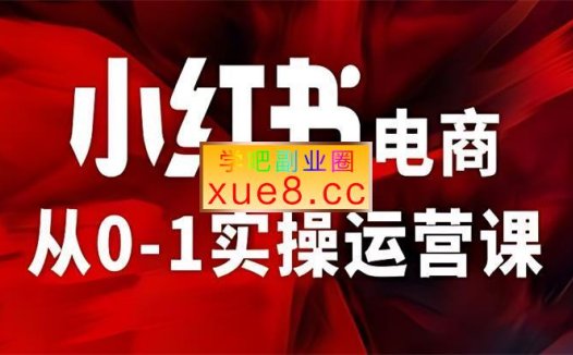 徐徐《小红书电商从01实操运营课》