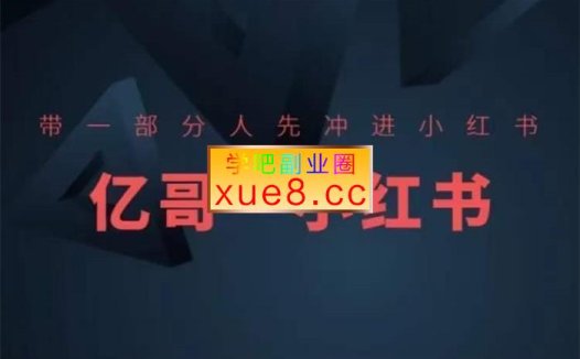 亿哥《​​带一部分人先冲进小红书》