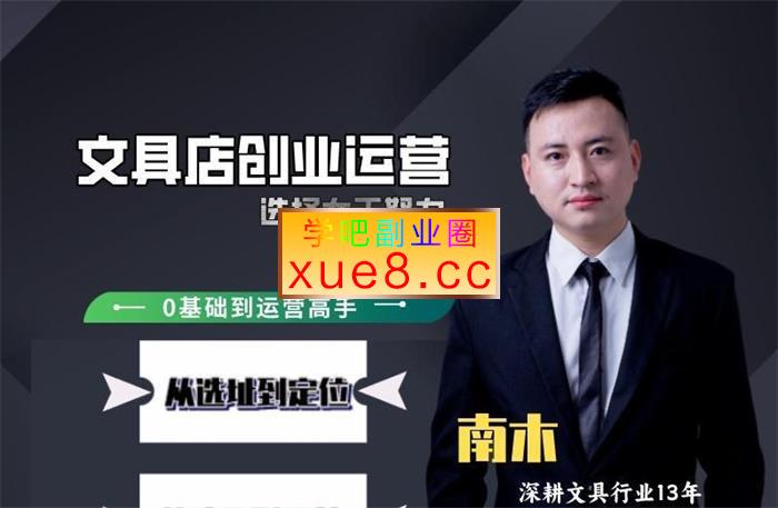 南木《文具创业0基础开店运营线上实操课》插图 南木《文具创业0基础开店运营线上实操课》