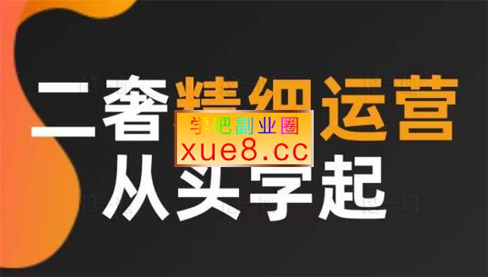 奢奢向上《二奢精细运营从头学起全能营Pro》插图 奢奢向上《二奢精细运营从头学起全能营Pro》