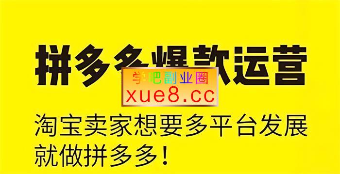 喵课《拼多多爆款运营课》插图 喵课《拼多多爆款运营课》